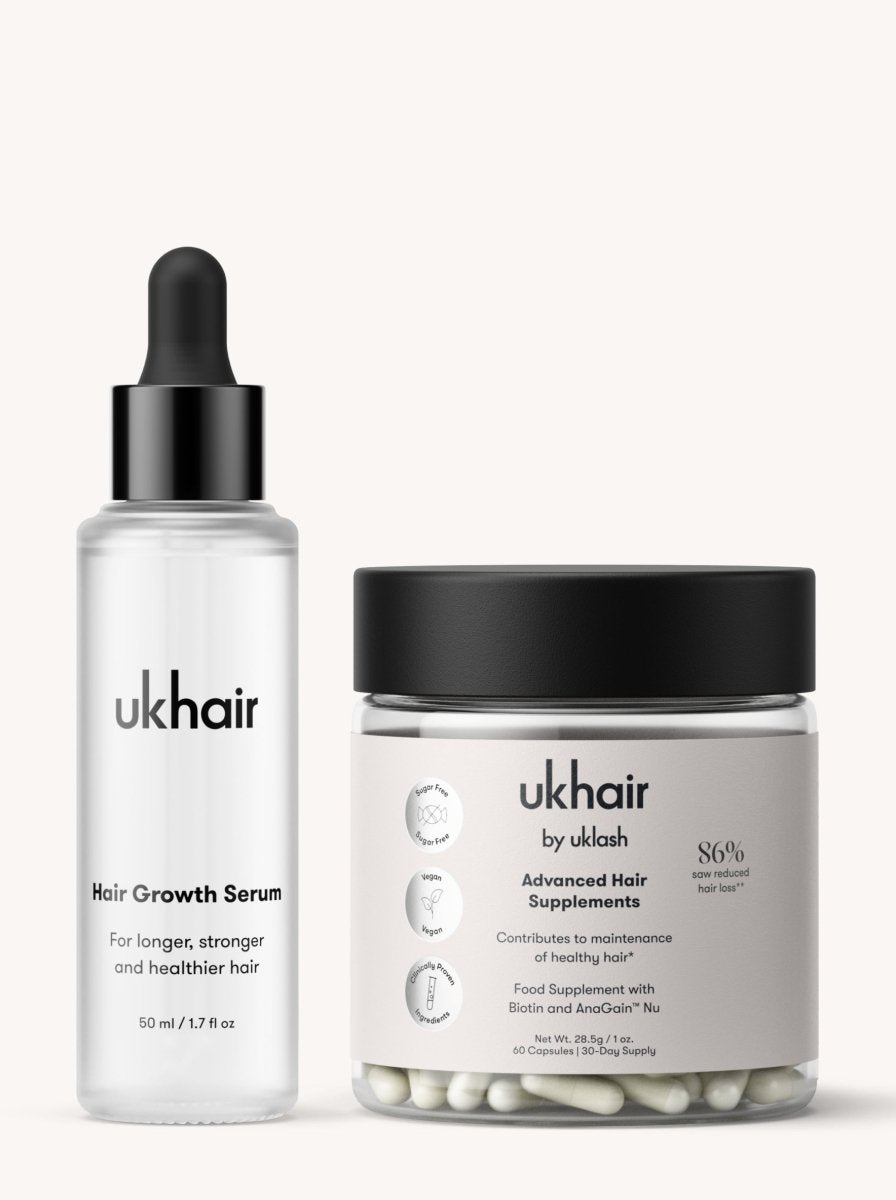 Hair Growth Serum + Advanced Hair Supplements - UKLASH