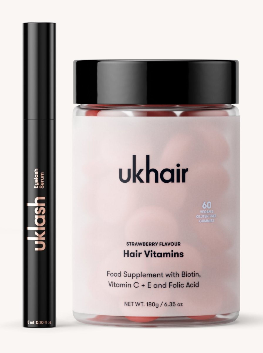 Lash Growth Serum + Hair Vitamins Set - UKLASH