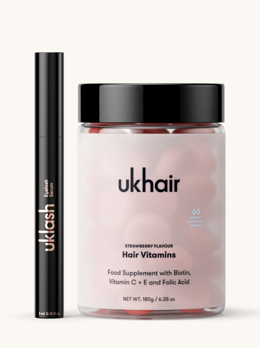 Lash Growth Serum + Hair Vitamins Set - UKLASH