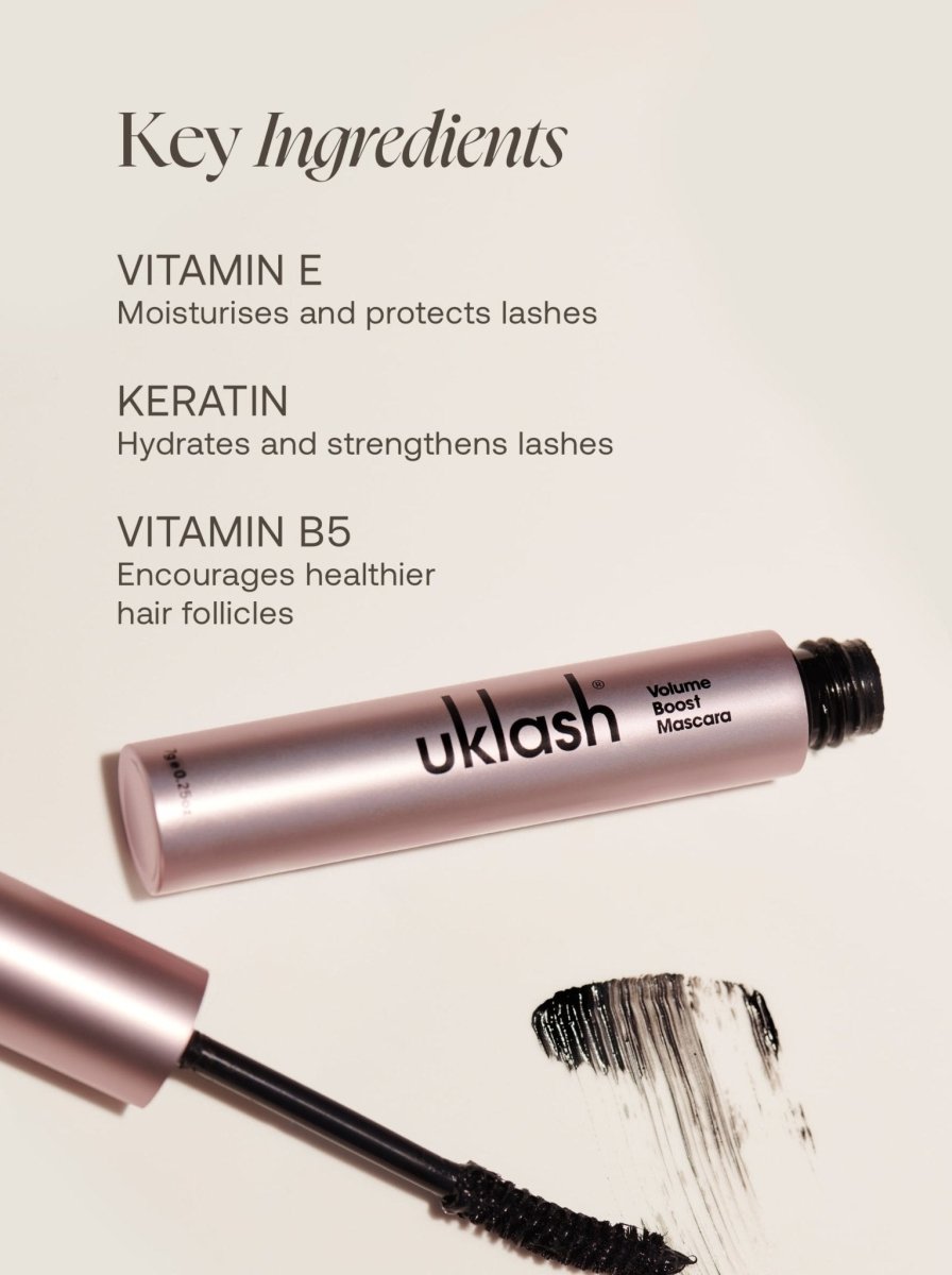 UKLASH Sensitive Eyelash Serum + Volume Boost Mascara Set